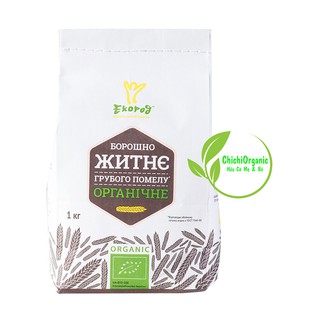 Bột Lúa Mạch Đen Nguyên Cám Hữu Cơ Ecorod 1kg