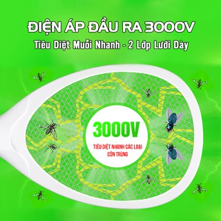 Vợt muỗi cao cấp CKV-888M [chạy pin 18650]