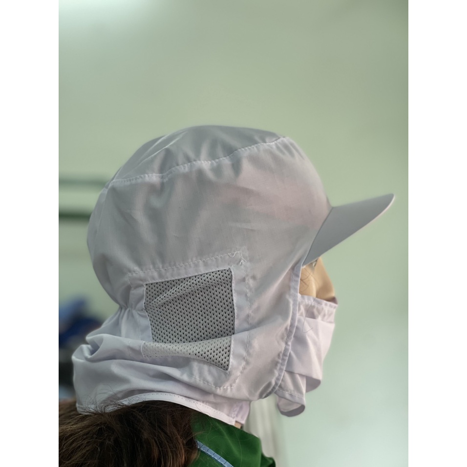 Nón Kết Có Khẩu Trang Chuyên Dùng Lao Động _ Hình Chụp Thật