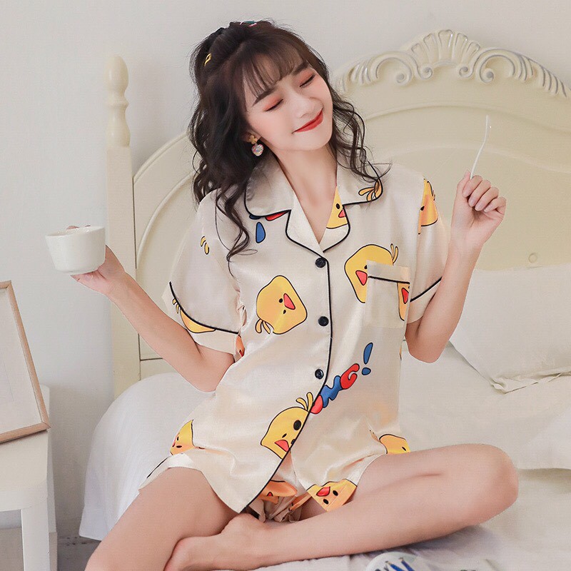 CÓ BIG SIZE_ Bộ Ngủ Pijama IceSilk Họa Tiết Hoạt Hình | BigBuy360 - bigbuy360.vn