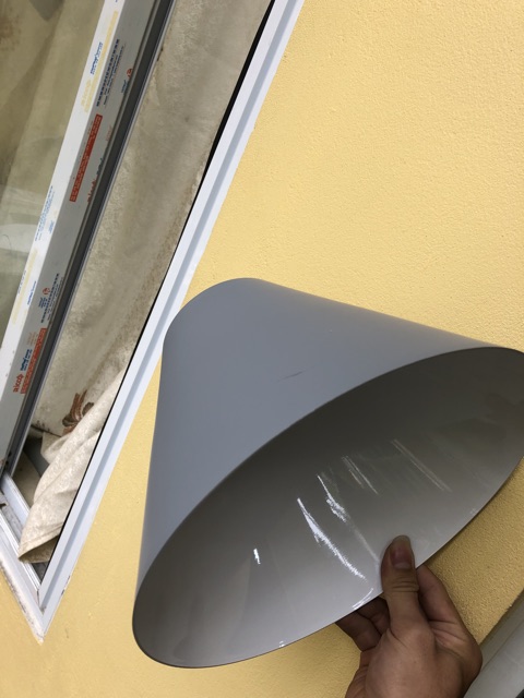 ĐÈN THẢ NÓN CHAO NHÔM ĐUI GỖ