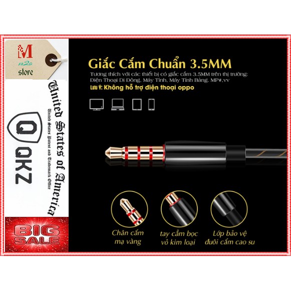 Tai Phone Chống Ồn QKZ CK8 MUSIC SUPER BASS 2019 - Bảo Hành 1 Đổi 1