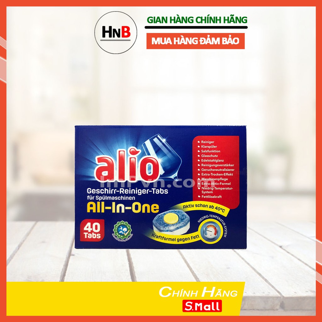 Viên rửa bát Alio All in one 40 viên