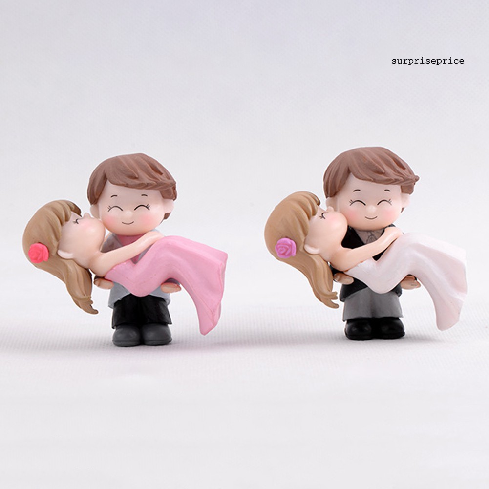 Tượng cô dâu chú rể mini đáng yêu dùng để trang trí