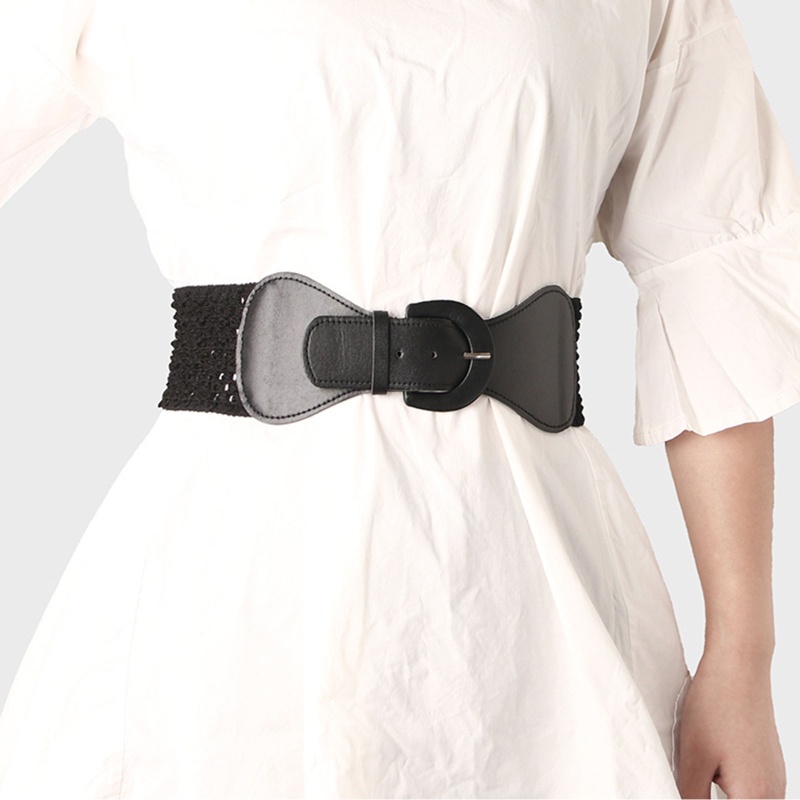 Thắt Lưng Dệt Kim Khóa Chữ D Thời Trang Cho Nữ