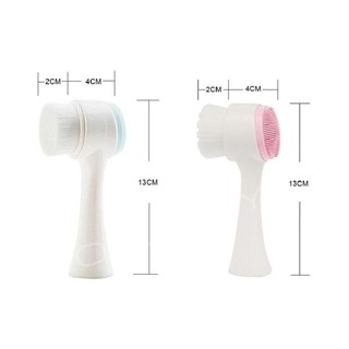 Cọ Massage Rửa Mặt 2 Đầu Silicon