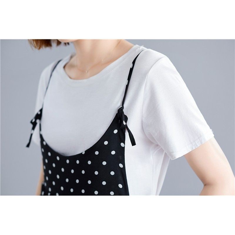 [ORDER] Quần yếm lửng nữ bigsize ống rộng họa tiết chấm bi (fit 75kg) - Có ảnh thật | BigBuy360 - bigbuy360.vn