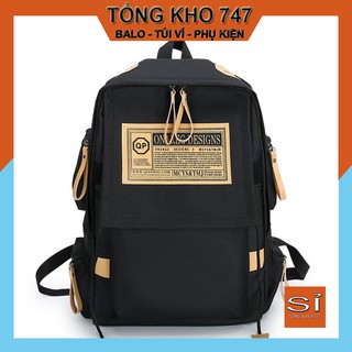 Sỉ  Balo đi học, Balo nam nữ - BL216, dáng vuông, đa ngăn, vải cavan, lót chống thấm nước, đựng vừa laptop 16 ing