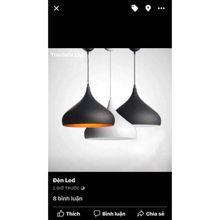 Chao thả giọt nước D320mm (tặng kèm bóng led)