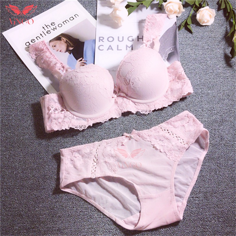 Bộ Đồ Lót Cánh Tiên Đêm Dày Nâng Ngực Phối Ren Gợi Cảm S017 Từ Vingo VNGO | BigBuy360 - bigbuy360.vn