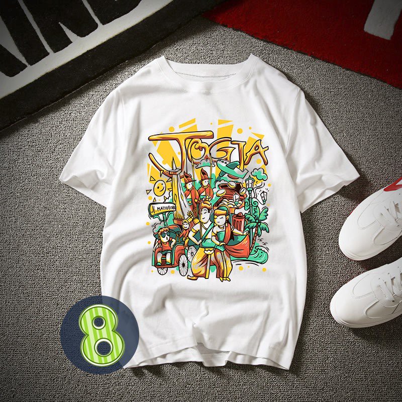 Áo thun unisex phong cách Hàn Quốc họa tiết hoạt hình thời trang ATN479