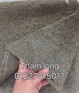 Thảm lông chụp hình - xám vàng
