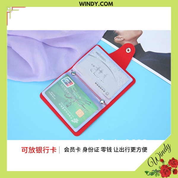 Ví đựng thẻ bằng trong suốt chất PVC 12 ngăn tiện dụng- saoshop