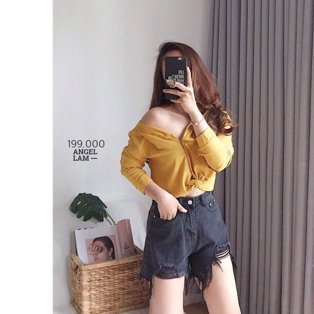 Áo công sở cổ nơ