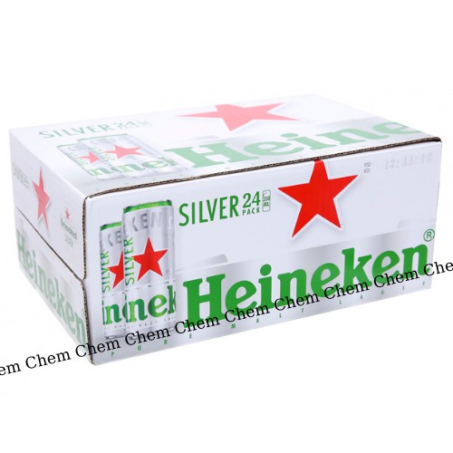 Thùng 24 lon cao bia Heineken Silver 330ml