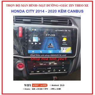 Bộ màn hình oled c2 android có mặt dưỡng+ canbus theo xe honda city 2014-2020,màn kết nối wifi hoặc dùng sim 4g.