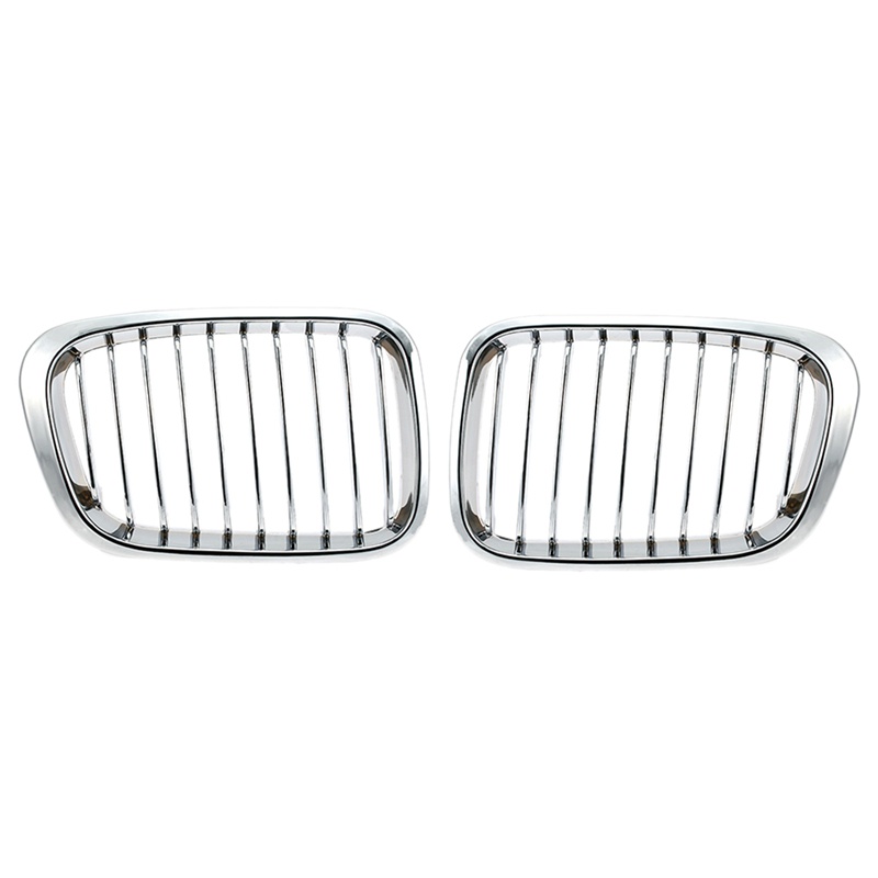 2 MiếNg LướI TảN NhiệT MàU Chrome GắN Mui Xe BMW 1998-2001 E46 320I 323I 325I 328I 330I 4 CửA