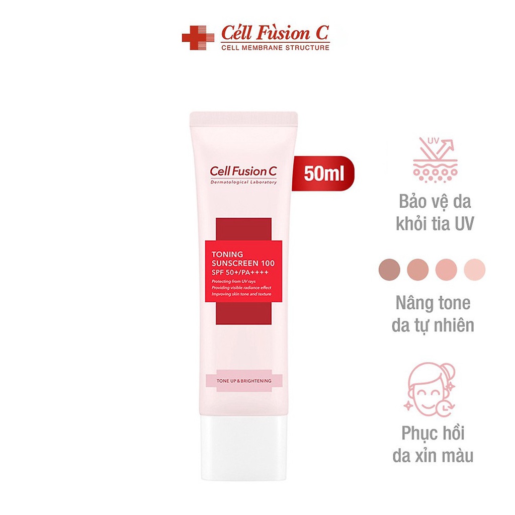 Kem chống nắng Cell Fusion C Tone Up Sunscreen 100 SPF 50+/PA++++Giúp nâng tông, bảo vệ da trước UV và không bết Maxwell