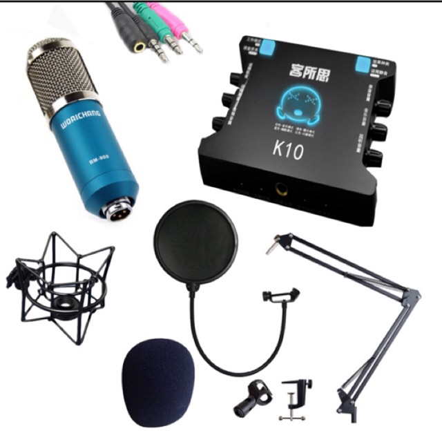 [Freeship toàn quốc từ 50k] Combo bộ livestream BM900 sound k10 full phụ kiện | BigBuy360 - bigbuy360.vn