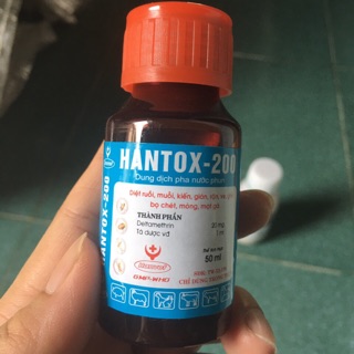 HANTOX 200 CHAI 50ML - DIỆT RUỒI MUỖI KIẾN GIÁN MẠT GÀ