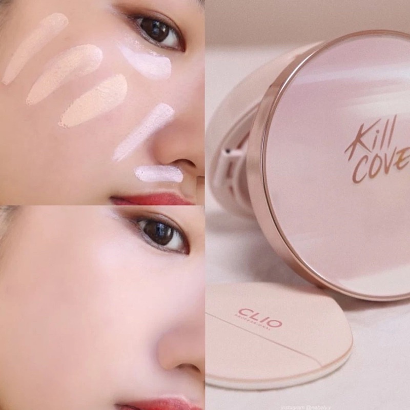 Phấn Nước Cushion Clio Kill Cover Glow Cushion mẫu mới 2021 vỏ hồng