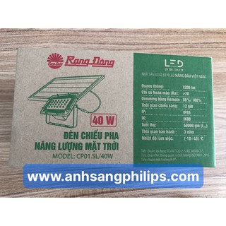 Đèn năng lượng mặt trời 40w Rạng Đông
