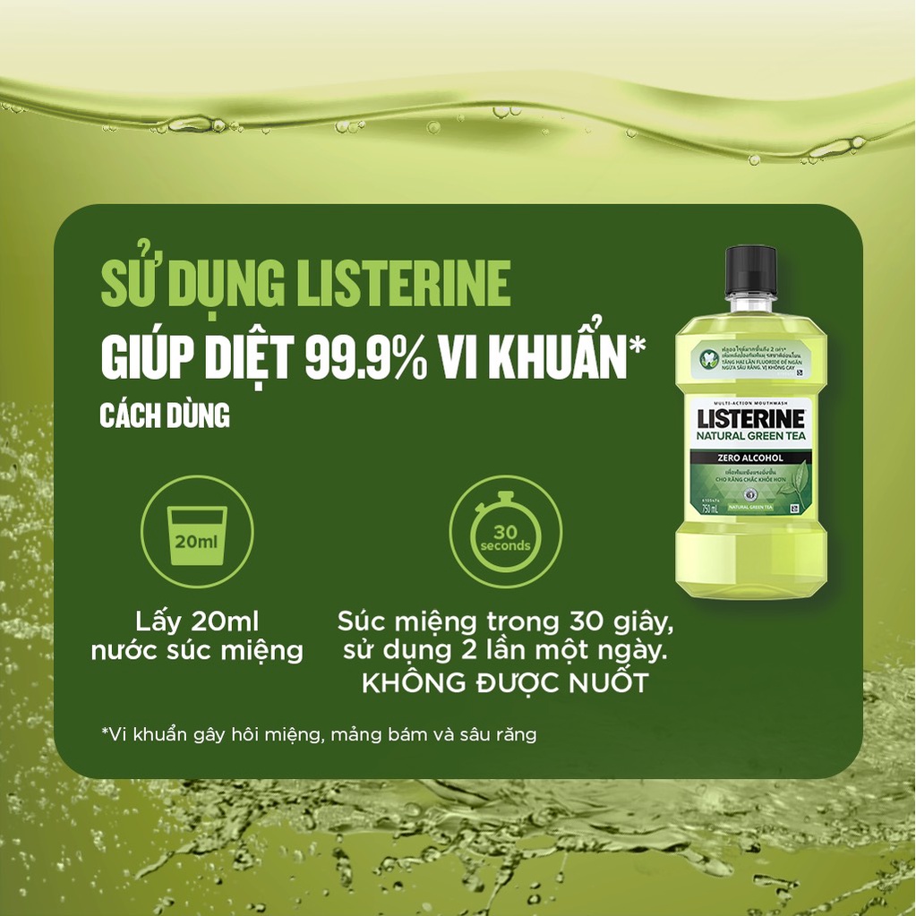 [Chính Hãng] Listerine Nước Súc Miệng Listerine 750ml