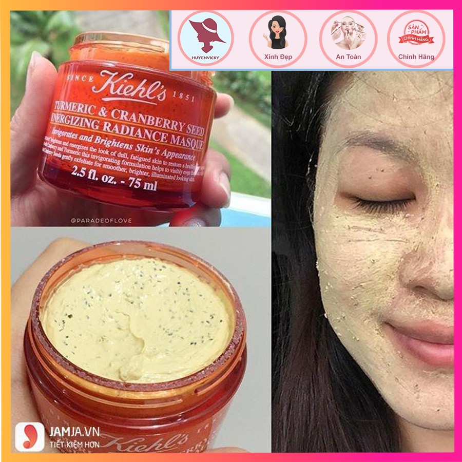 (Có bill) Mặt nạ Nghệ Kiehl’s Tumeric and Cranberry Seed Mask