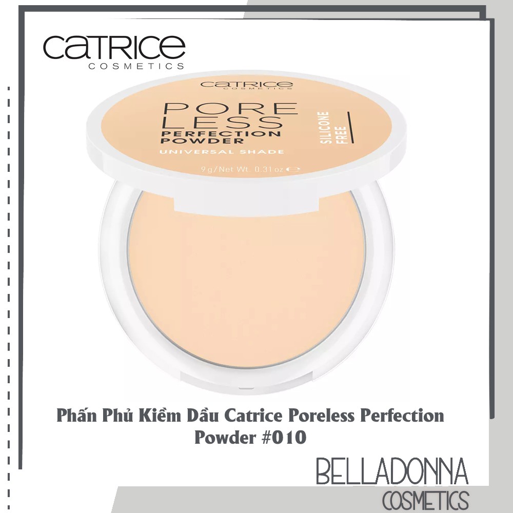 Phấn Phủ Kiềm Dầu Catrice Poreless Perfection Powder #010 Tone Da Trắng