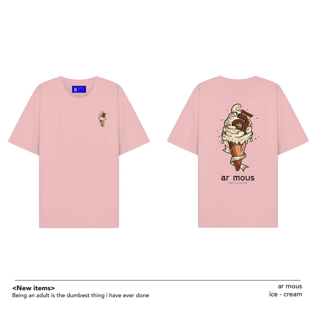 ICE CREAM PINK ARMOUS TEE