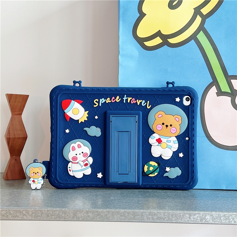 Ốp Máy Tính Bảng Silicone Với Dây Đeo Cho Samsung Galaxy Tab A8 8 "A7 Lite 8.7" 10.4 "SM-T290 T295 SM-X200 X205 SM-T500 T505 SM-T220 T225