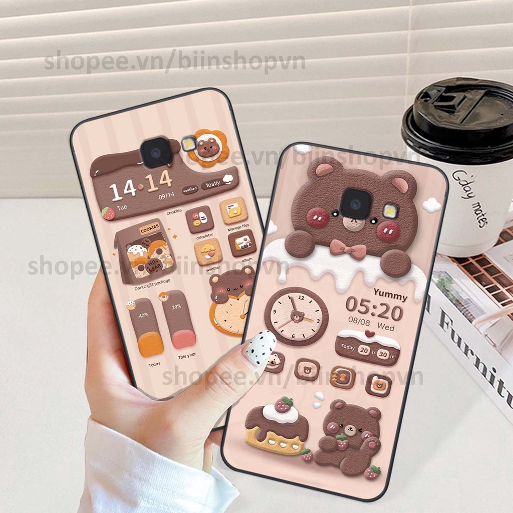 Ốp Samsung J4 Plus / J4 Core / J4+ in 3D icon gấu nổi siêu xinh, siêu đáng yêu, cá tính phong cách