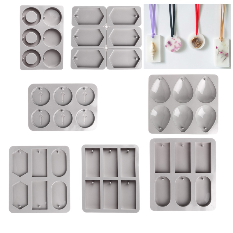 Sa Hộp 6 Ngăn Đựng Nến Sáp Xà Phòng Bằng Silicon