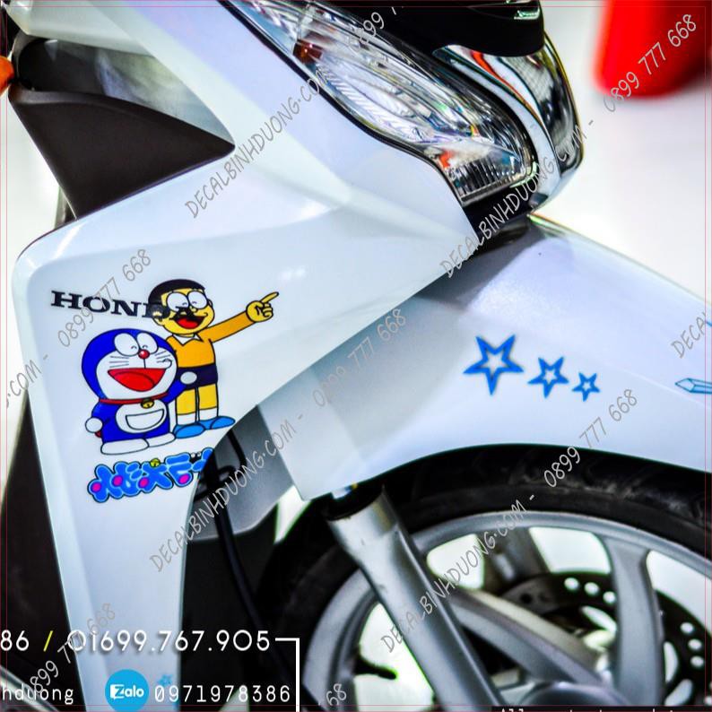 Tem Xe Vision Xanh Trắng 🍀Doraemon🍀