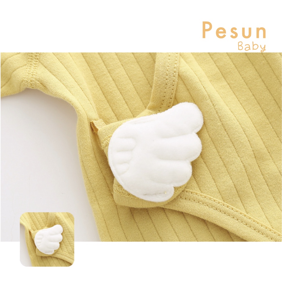 Bodysuit Thu Đông Cánh Thiên Thần Cho Bé 0-6 Tháng Tuổi