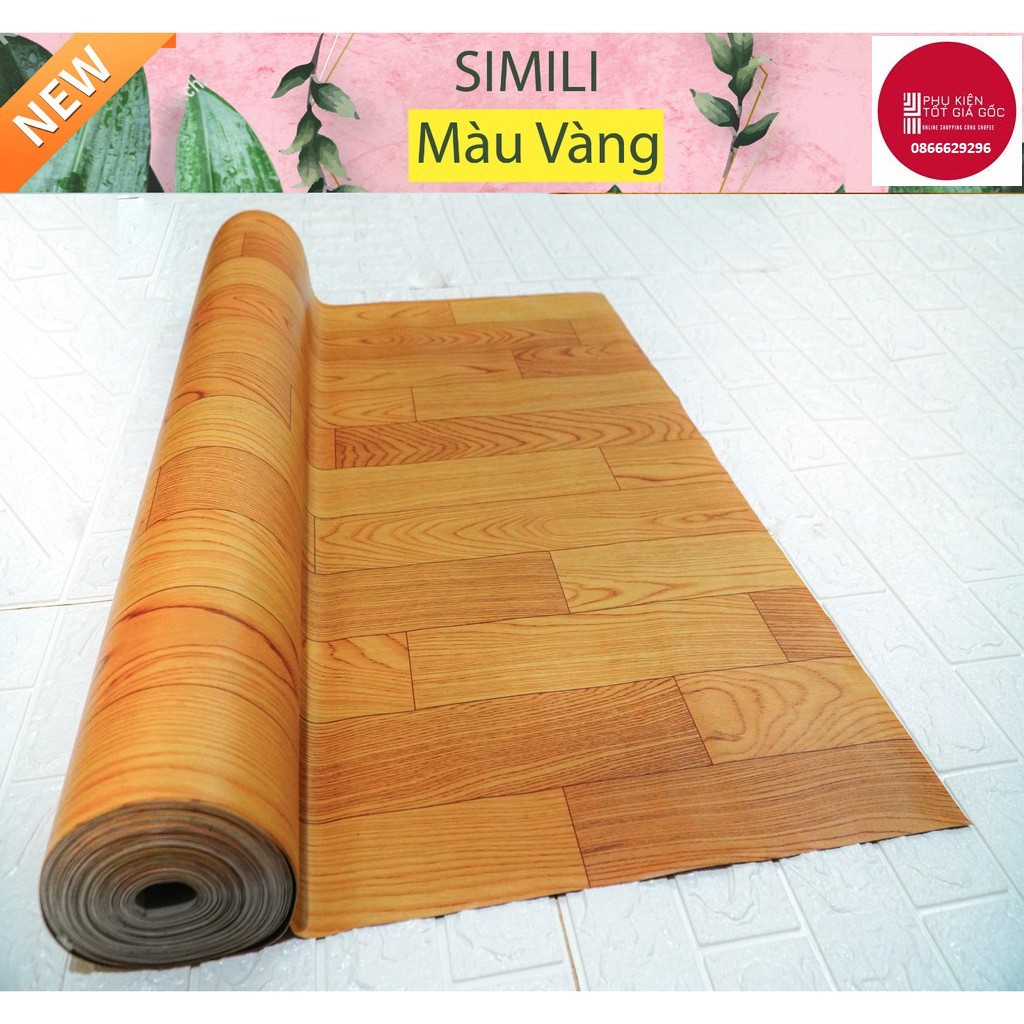 Thảm simili trải sàn vân gỗ dày 0.5mm sản xuất tại Việt Nam