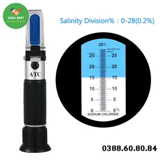 Máy đo độ mặn - Khúc xạ kế đo độ mặn 0 - 28%