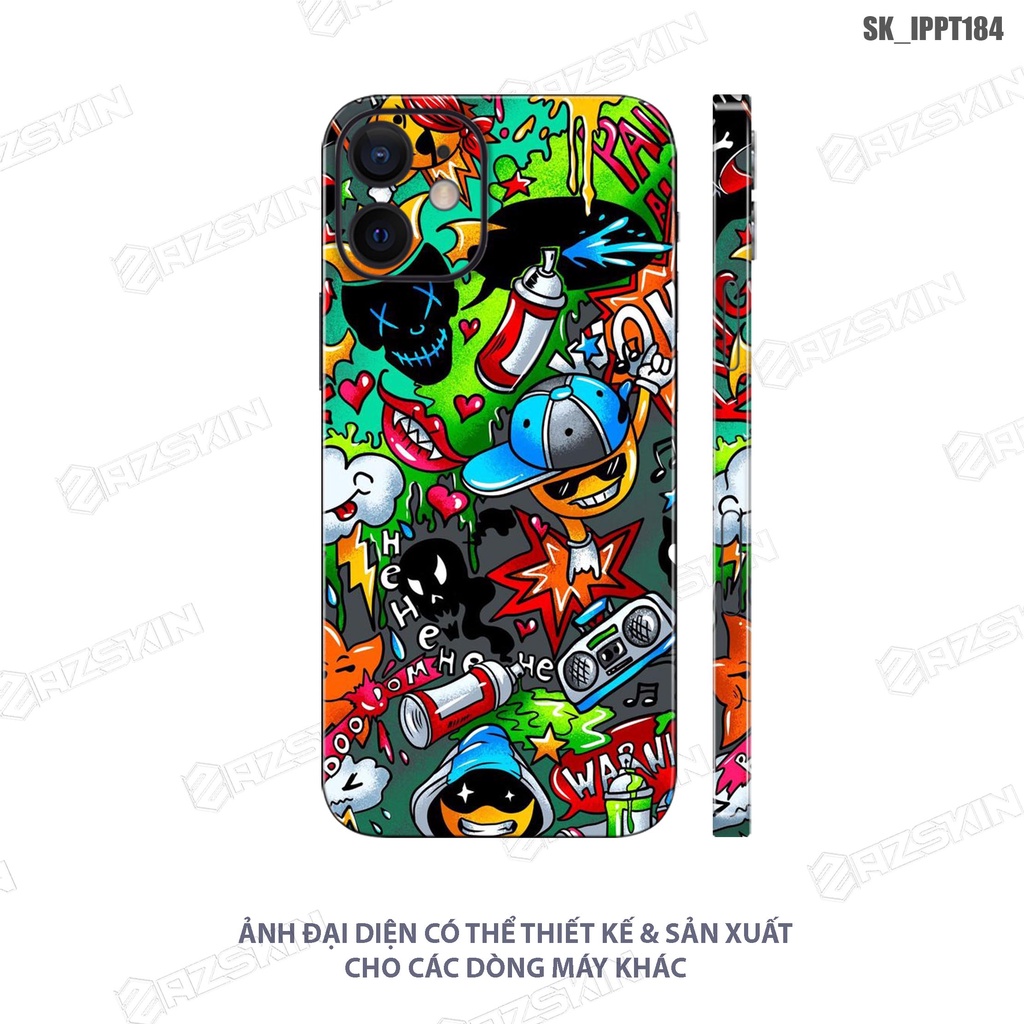 Miếng Dán Skin IPhone 7/14 Pro Max  In Hình Vui Nhộn |SK_IPPT184| Chất Liệu Chính Hãng, Bền Màu, Dán Full Lưng Viền