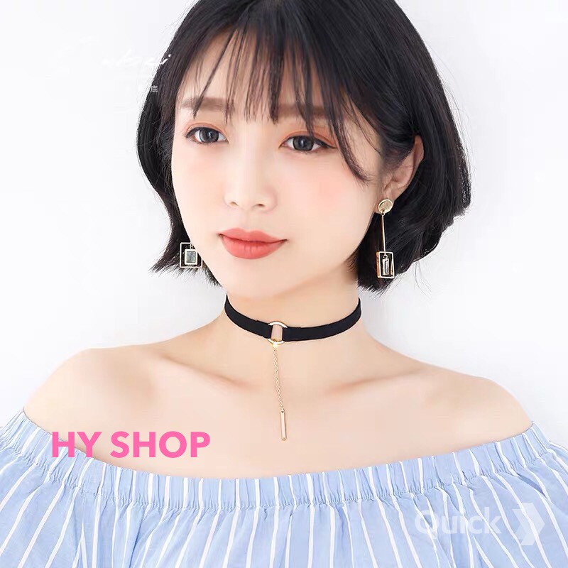 vòng cổ choker dây xích thanh