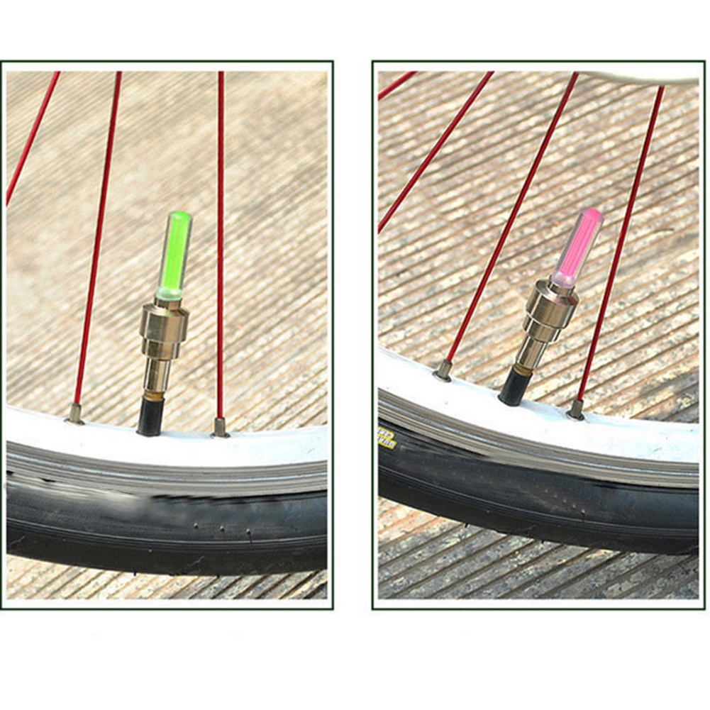 Nắp đèn van lốp bánh xe có đèn chiếu sáng an toàn chất lượng cao tiện lợi cho xe đạp / xe máy / xe hơi