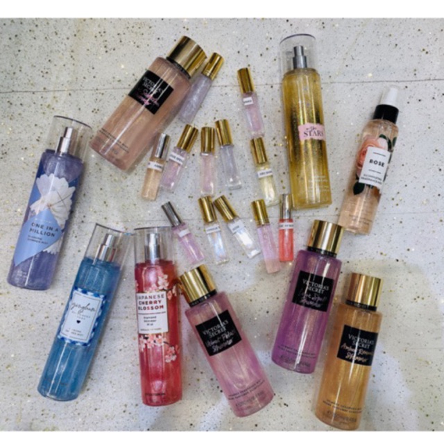 [ Bill Mỹ ] [ 10 ml ] Xịt thơm toàn thân có nhũ Victoria Secret và Bath Body Works | Thế Giới Skin Care