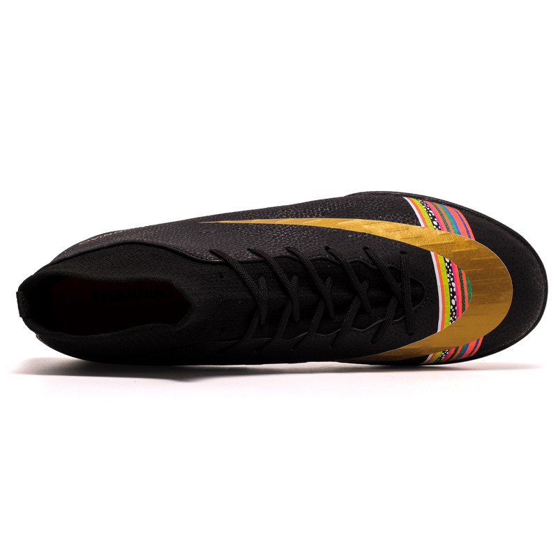 Giày Đá Bóng Cổ Cao Dành Cho Nam Giới Mang Trên Sân Cỏ Nhân Tạo