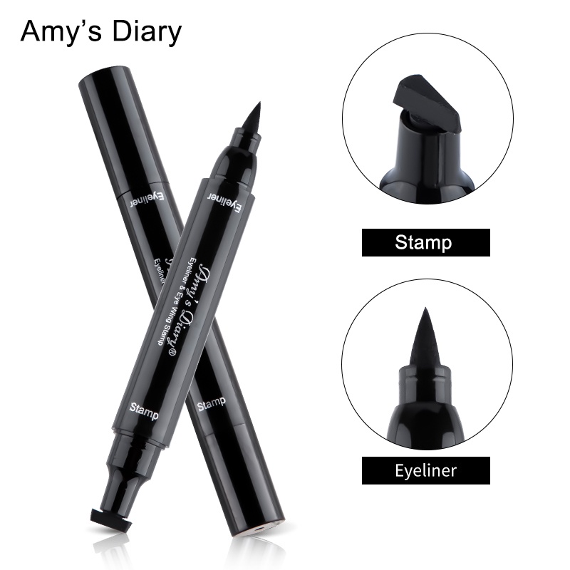 Fashion 2-in-1 Double Head Liquid Eyeliner Waterproof Makeup Fashion