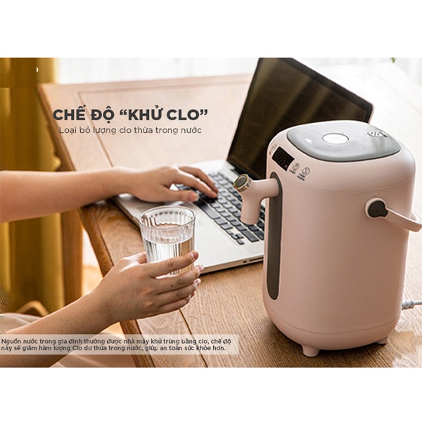 Bình Thủy Đun Điện Giữ Nhiệt Bear KE-B30V1 - Hàng chính hãng