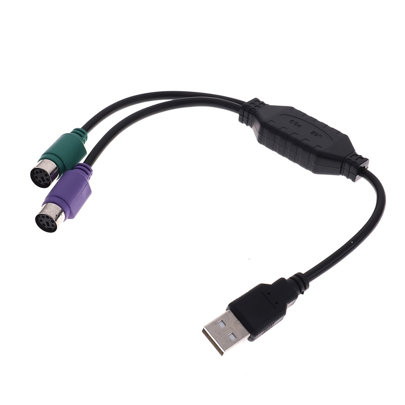 1 Dây Cáp Chuyển Đổi Usb Male Sang Dual Ps2 Female Cho Bàn Phím Và Chuột