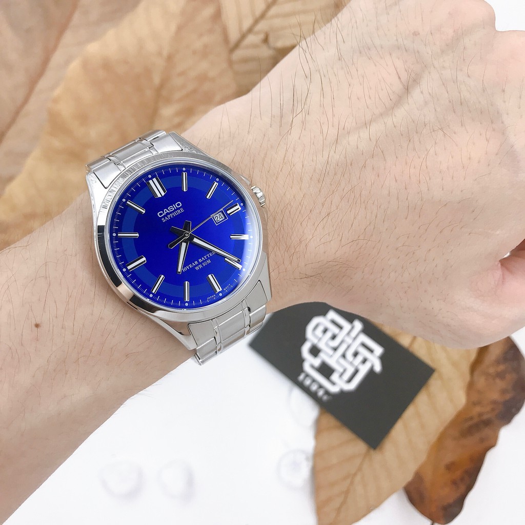 Đồng Hồ Nam Casio MTS-100 / MTS-100D-2A Kính Sapphire, Size 41mm, Pin 10 Năm, Chống Nước, Hàng Chính Hãng 1994s WATCH