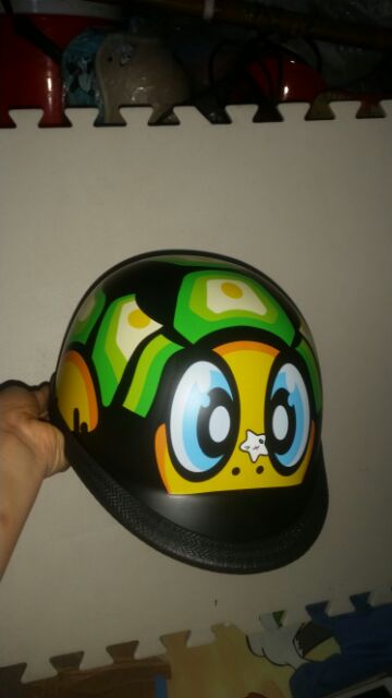 Nón mũ bảo hiểm Đua ngựa dáng PoLo tem Rùa thời trang