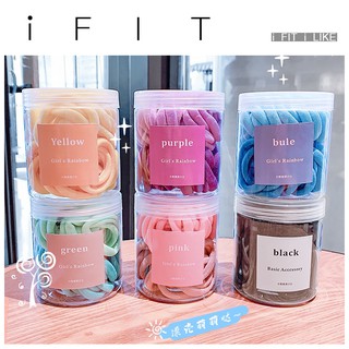 Set 50 Dây Cột Tóc iFIT Co Giãn Nhiều Màu Sắc