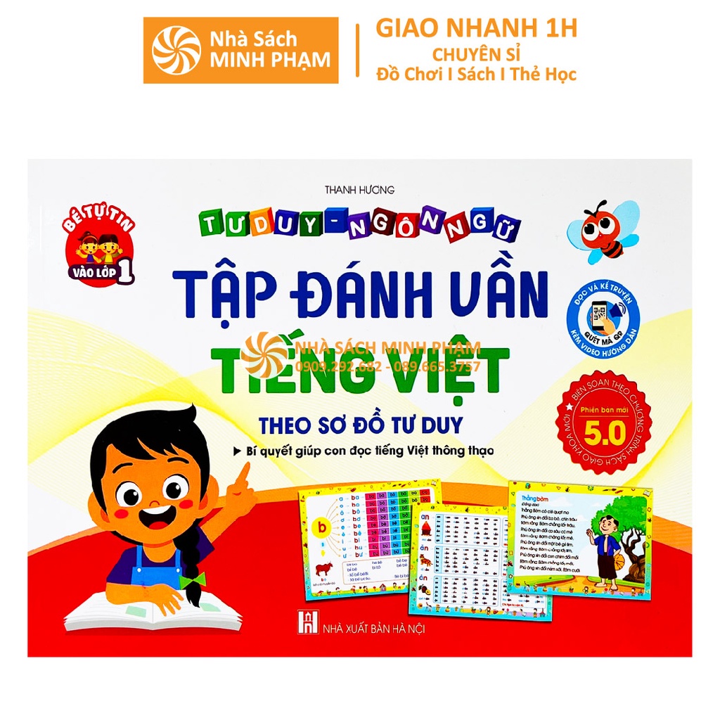 Sách - Tập Đánh Vần Tiếng Việt Theo Sơ Đồ Tư Duy Phiên Bản Mới Nhất 5.0