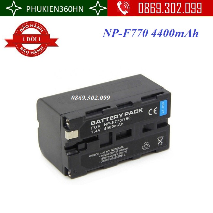 Pin Dành Cho Máy Ảnh, Máy Quay Phim Sony NP-F770 7.4V 4400mAh